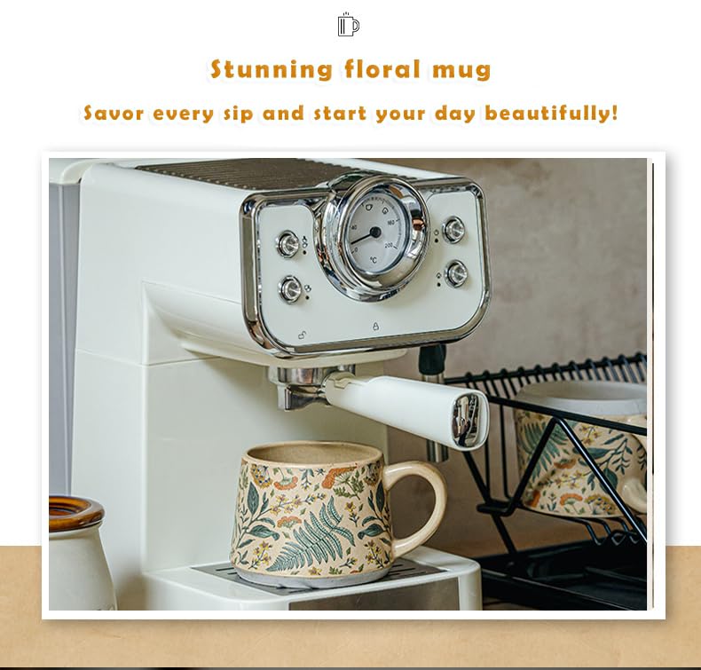 QIXCOZTI sturdy heat-resistant ceramic mug for hot drinks.