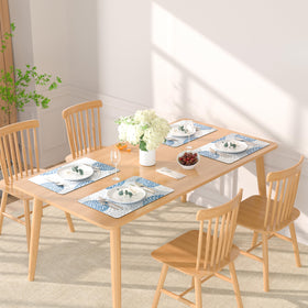 QiyI placemats compact storage rolled between meals.