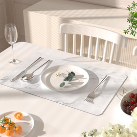 QIYI placemats easy-clean wipe-clean design simplifies post-meal cleanup
