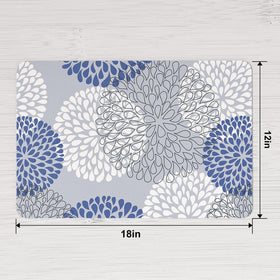 QiyI placemats PU leather texture close-up showing durability.