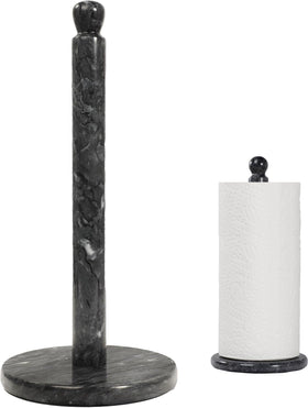 QiYueZaiYe natural marble paper towel holder base provides rock-solid stability