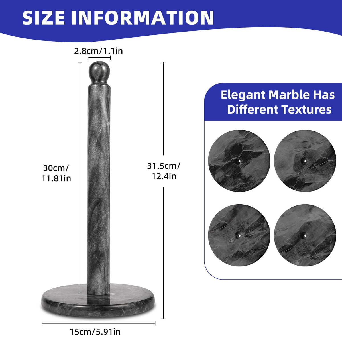 QiYueZaiYe heavy weighted base keeps towels steady on counter