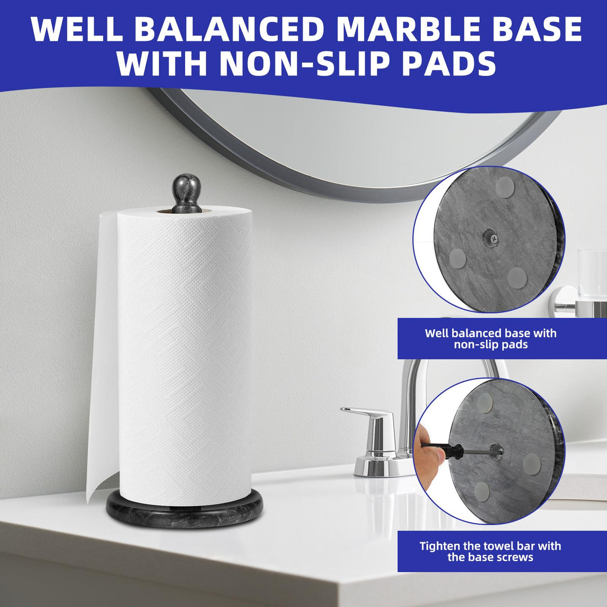 QiYueZaiYe jumbo roll compatibility fits oversized towels securely