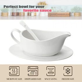 Qlans 17 oz capacity ideal for gravies and dressings