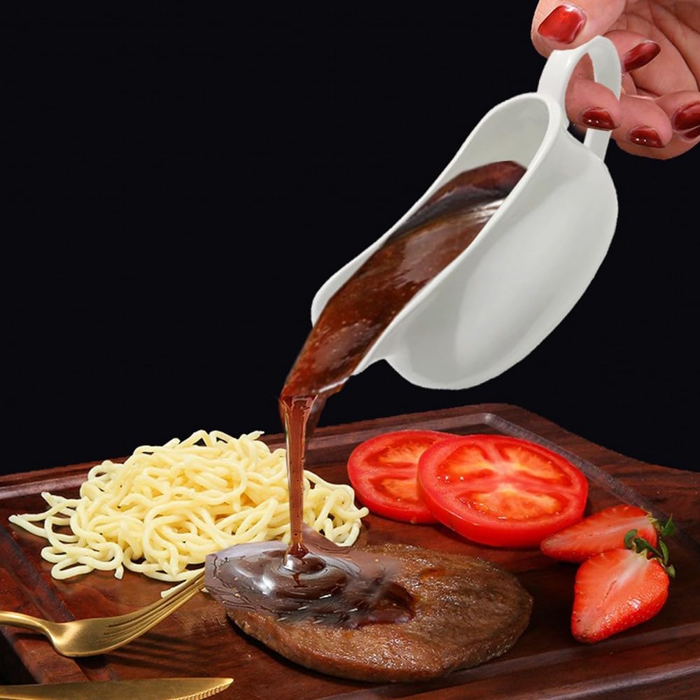 Qlans gravy boat on dining table set for holiday meals