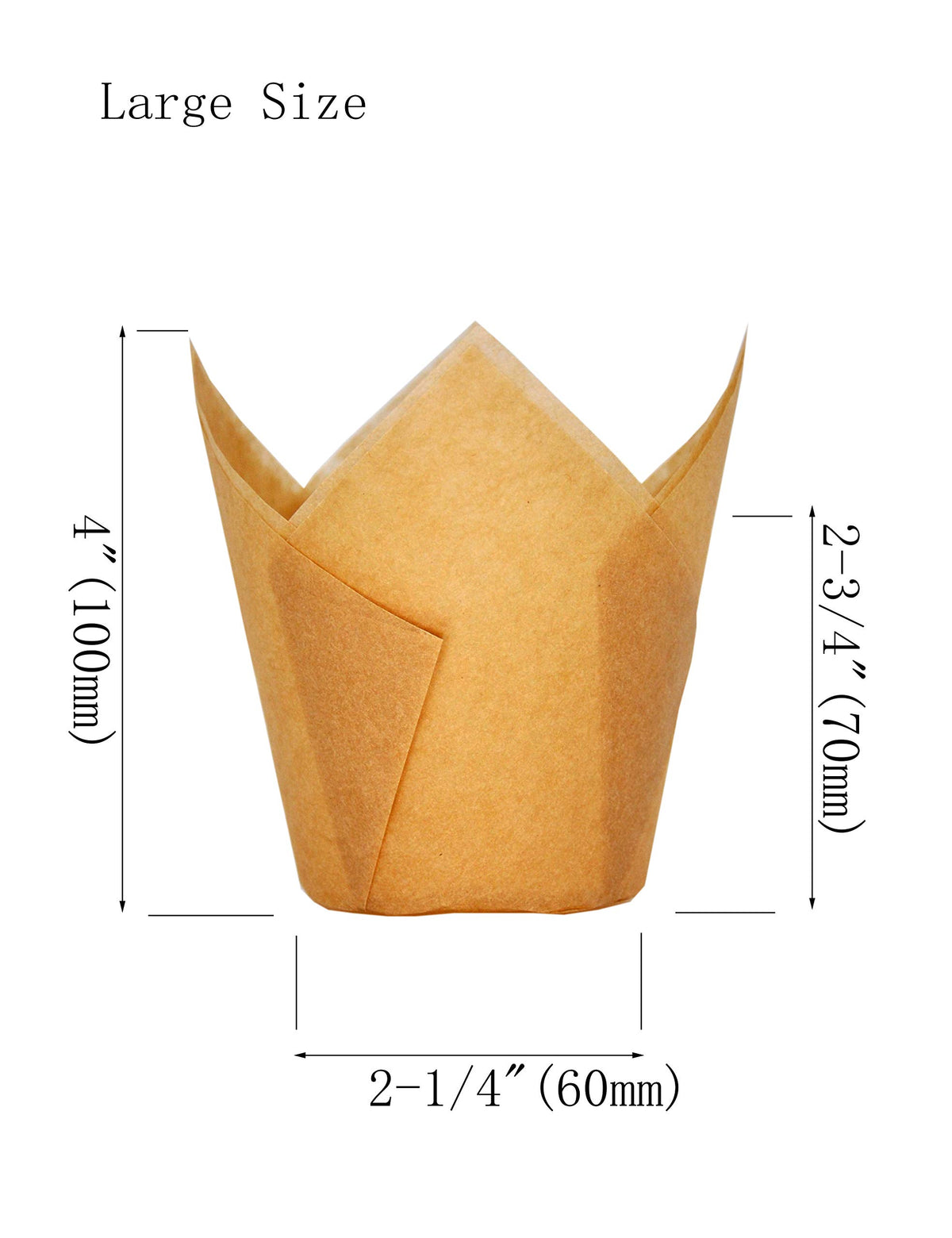 QLSmypkg greaseproof cups; oven-safe up to 220°C for clean baking.
