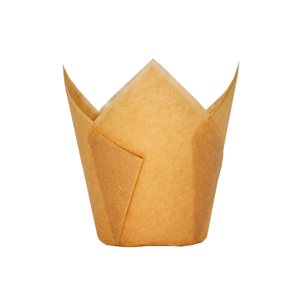 QLSmypkg large tulip baking cups; 125-pack for neat muffins.