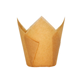 QLSmypkg large tulip baking cups; 125-pack for neat muffins.