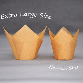 QLSmypkg Oven-safe tulip cups withstand high heat for baking