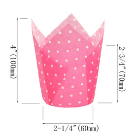 QLSmypkg Tulip yellow baking cups ideal for festive cupcakes and clean lining