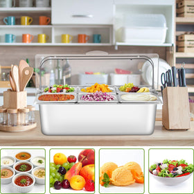 Qmeeki clear roll-top lid provides visibility while preserving freshness