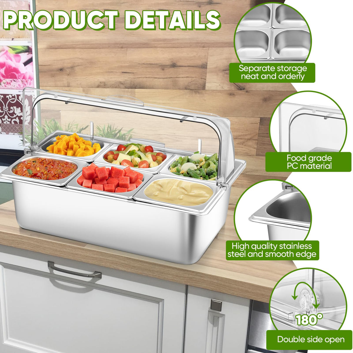 Qmeeki outdoor buffet use ideal for events without electricity