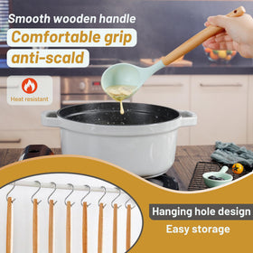 QMVESS heat-resistant silicone tools withstand high heat without harming pans