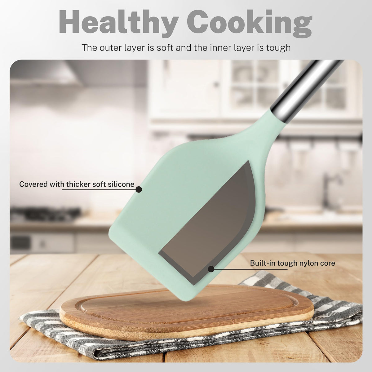QMVESS pasta server for easy portioning and serving