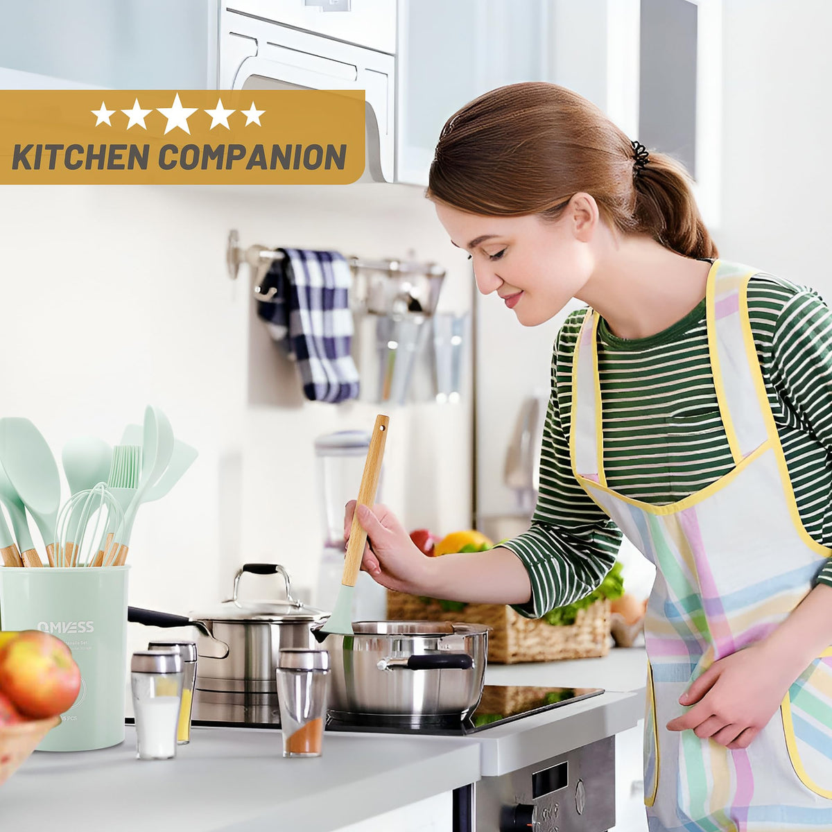 QMVESS measuring cups and spoons ensure precise, repeatable additions