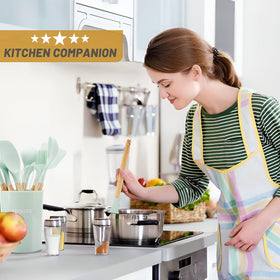 QMVESS measuring cups and spoons ensure precise, repeatable additions