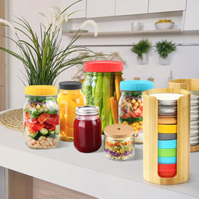 QOOMABA capacity of about 12 lids per box for efficient organization.