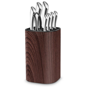 Qoosea Knife Block with Scissors Slot keeps knives organized and ready for quick access.