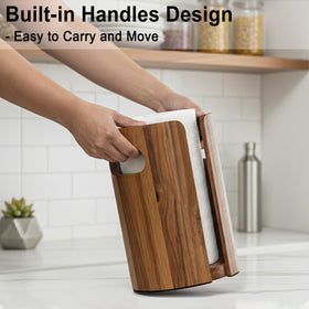 QoQoLiLi acacia wood finish complements any counter with natural warmth.