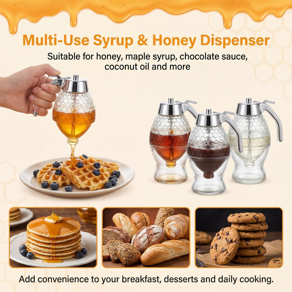 qortyavvu no-drip pourer helps keep counters clean during breakfast