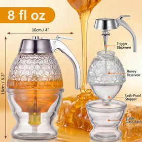 qortyavvu honeycomb design glass bottle adds stylish kitchen decor