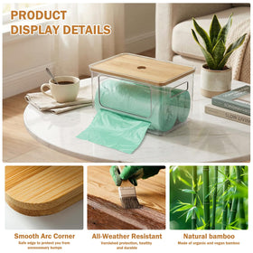 qortyavvu trash bag dispenser large capacity fits common bag sizes.