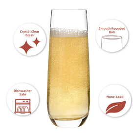 QOWOEO stemless design offers comfortable grip and modern look