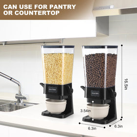Qozzix airtight cereal containers with 5000 ml capacity
