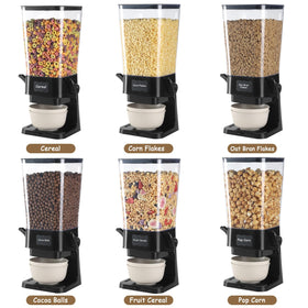 Qozzix dry food dispenser showcased as a versatile kitchen storage solution