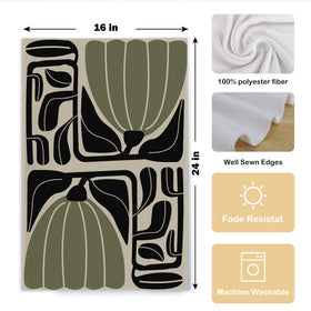 Qpenm Sage Green Groovy towel pair—excellent absorbency for dishes and hands.