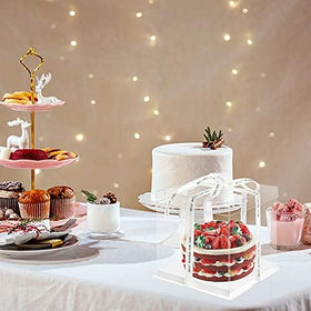 QPEY grease-resistant bottom cake box keeps desserts fresh during transport.