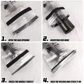 QPEY versatile-use sleeve protects beer, champagne, and oils on trips.