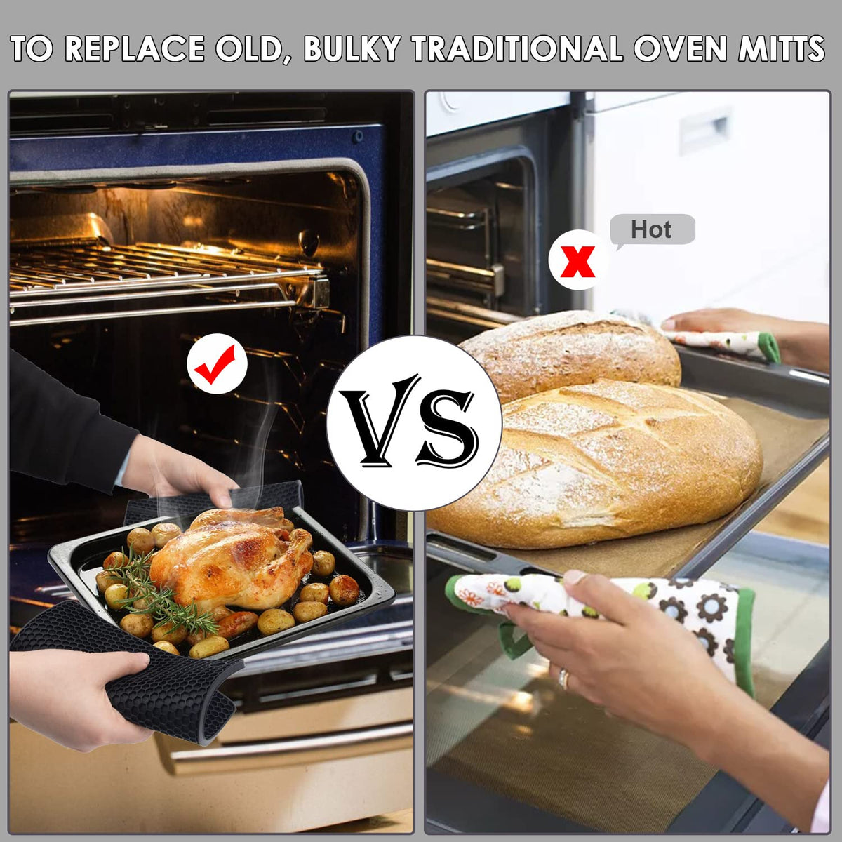 QPIX DIGITAL heat-resistant silicone mats handling hot pots safely