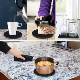 QPIX DIGITAL kitchen counter protection against heat and scratches
