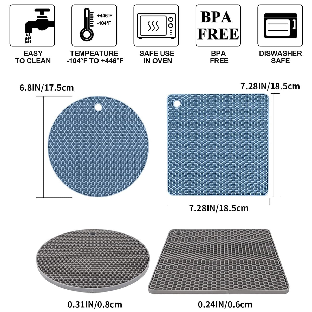 QPIX DIGITAL spoon rest and hot mat — tidier counters and safer handling.