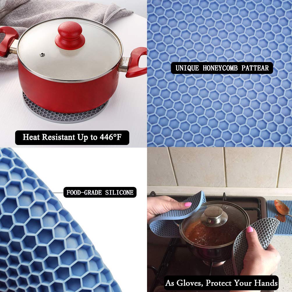 QPIX DIGITAL square hot pad — pot rest and coaster alternative.