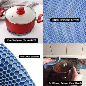 QPIX DIGITAL square hot pad — pot rest and coaster alternative.