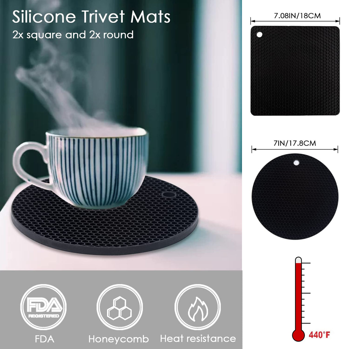 QPIX DIGITAL versatile mats used as coasters and drying surfaces
