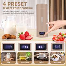 QRAGJBM kettle with four temperature presets for precise brewing