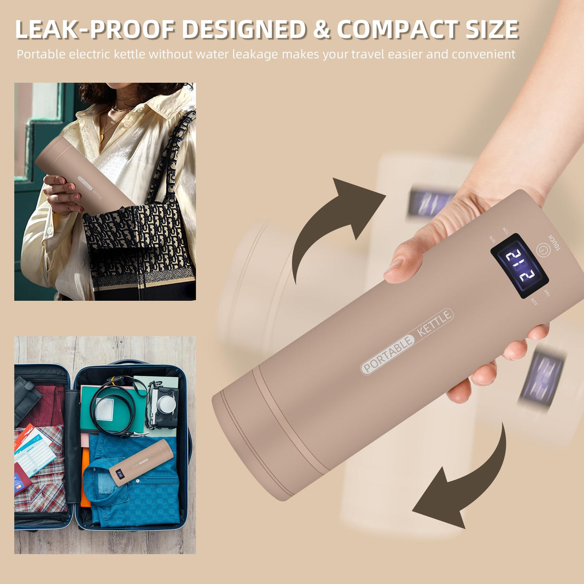 QRAGJBM insulated exterior stays cool to touch during boiling