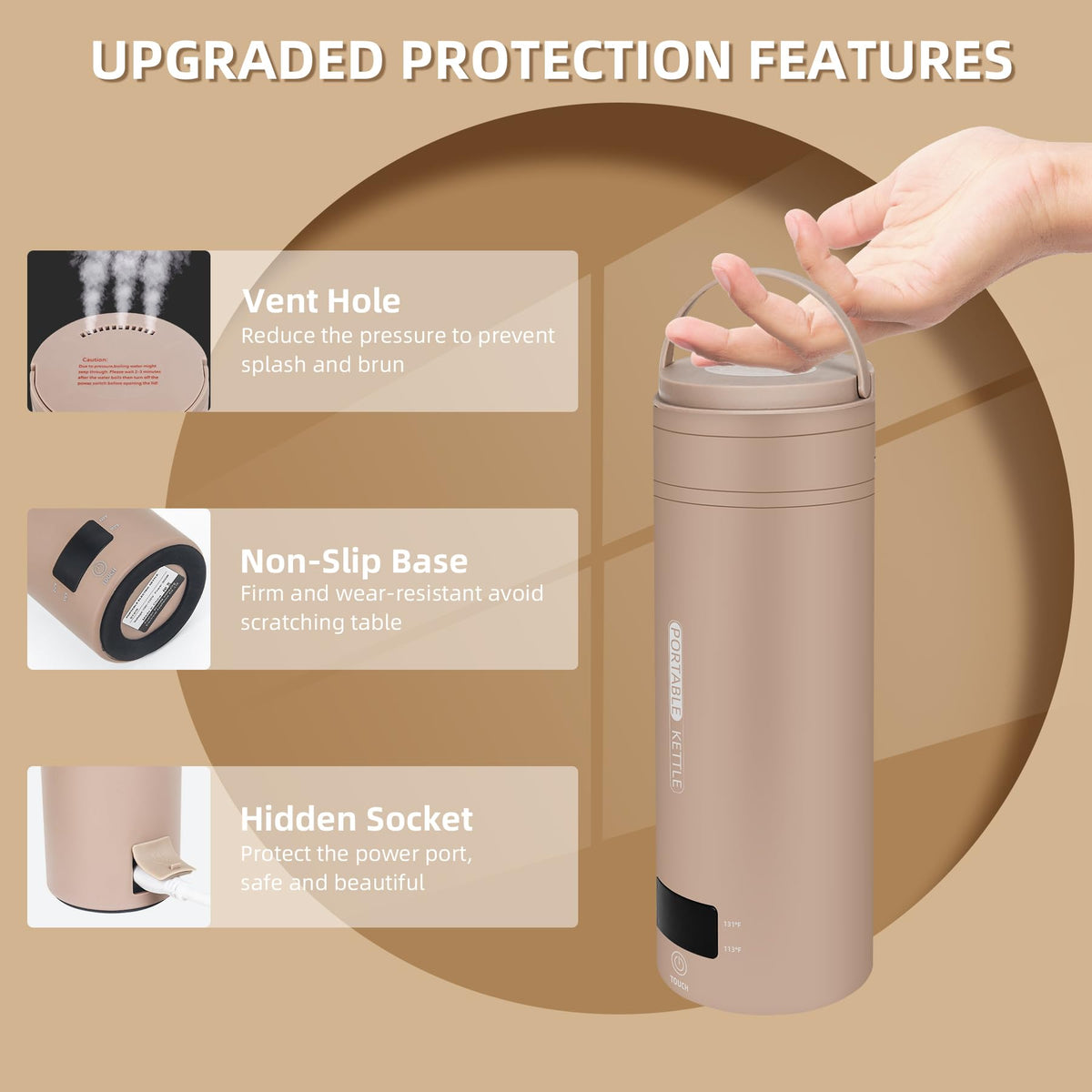 QRAGJBM kettle wide mouth simplifies cleaning after use