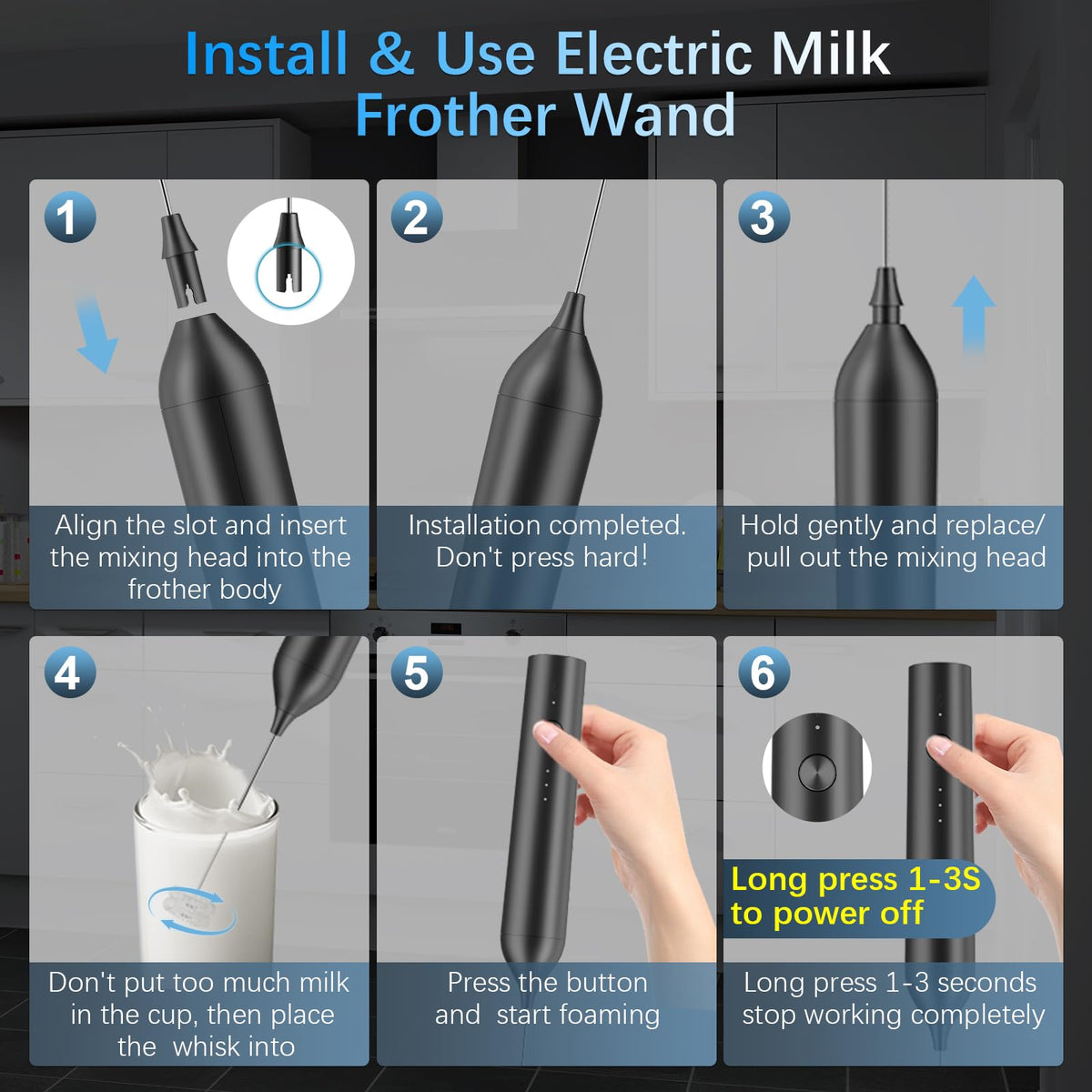 QTDHG USB-C charging cable keeps frother powered