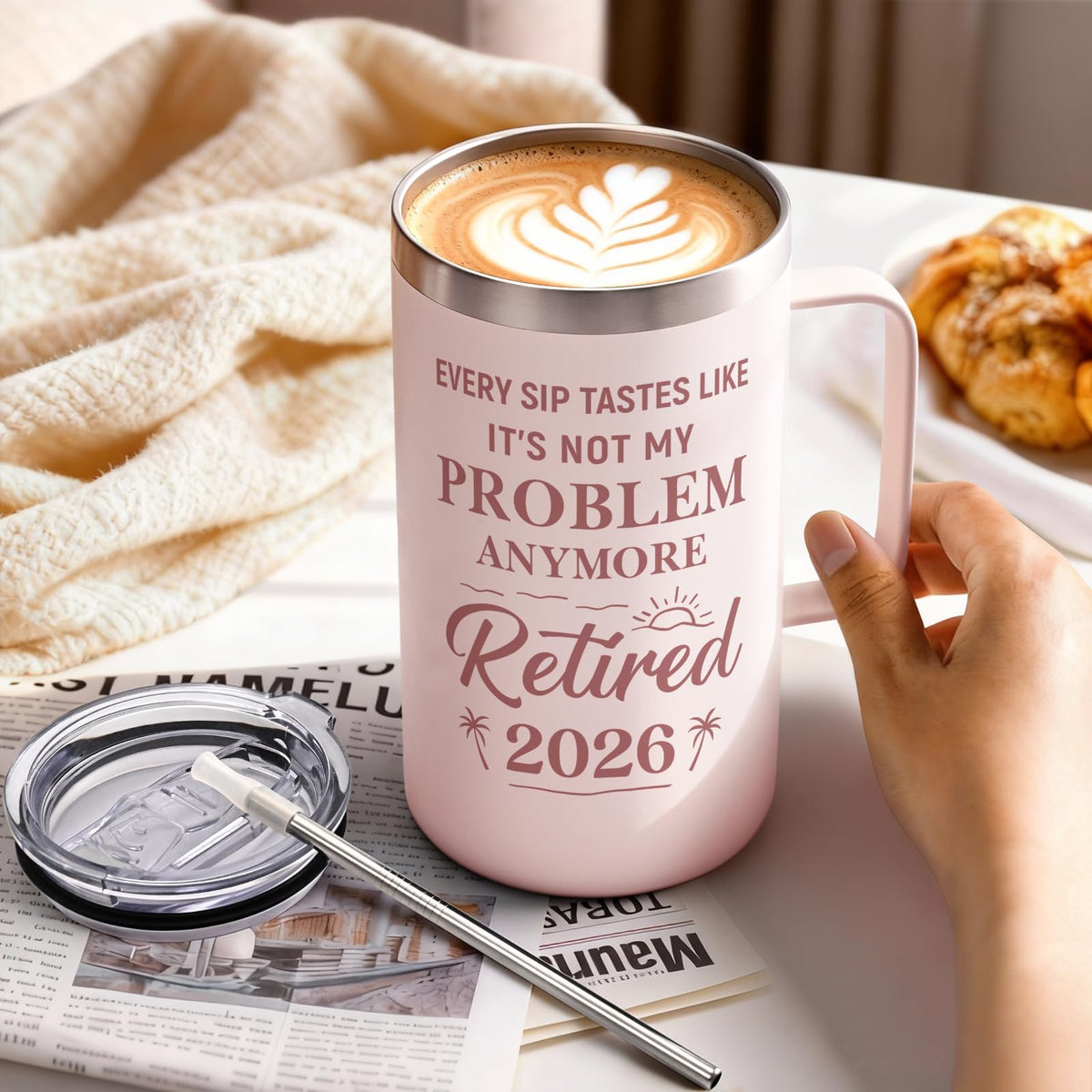 Qtencas double-wall insulation preserves hot or cold drinks longer