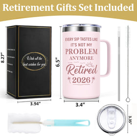 Versatile Qtencas retirement mug used at home, office, or travel