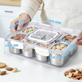 Qtencas Snackle Box ideal for picnics, camping, or office snacks.