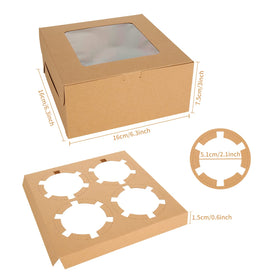 QTLCOHD cupcake box with window showing contents for gifting