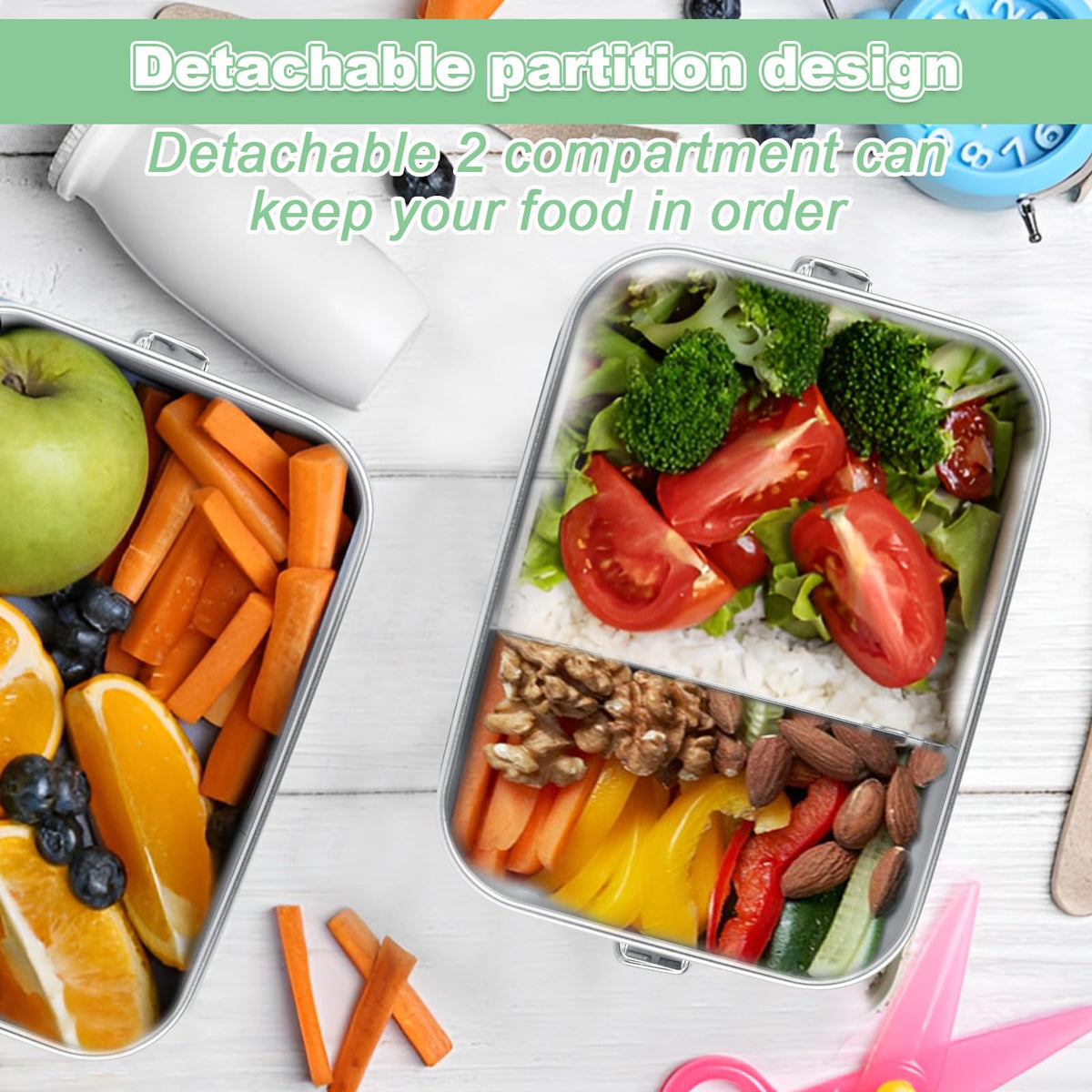 QTLCOHD travel-friendly lunch box fits in bags.