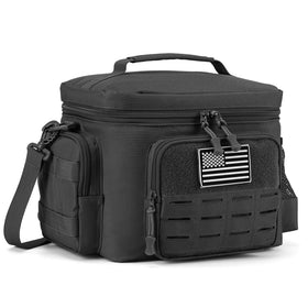 QT&QY Tactical Lunch Bag front pocket for quick access to essentials