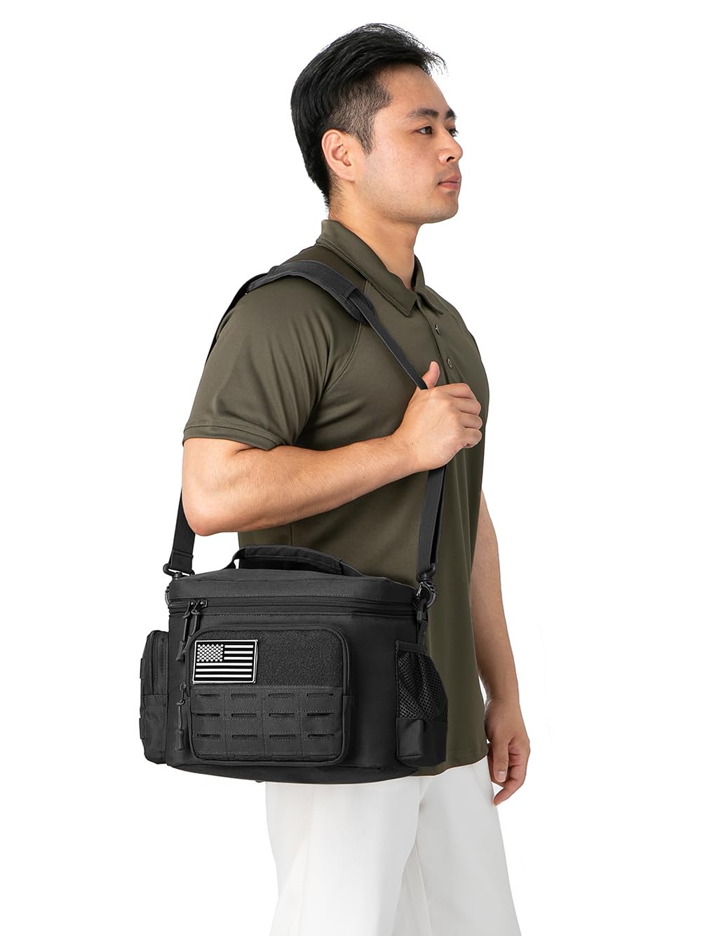 QT&QY Tactical Lunch Bag leakproof interior lining keeps contents secure