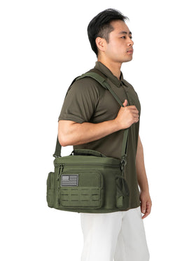 QT&QY tactical lunch bag versatile for work, picnics, and travel.